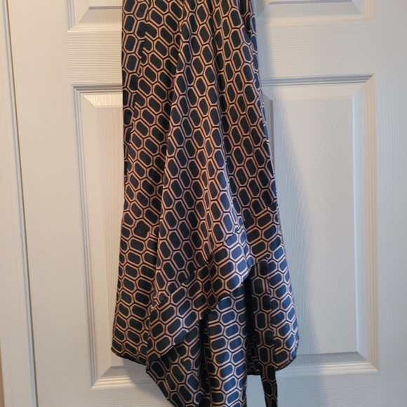 Beautiful ZARA Woman satiny patterned wrap skirt.  Hi low wrap. - Picture 1 of 3